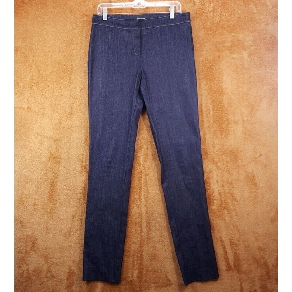 DEREK LAM Jeans Womens Size 8 Dark Wash Slim Straight Stretch Denim